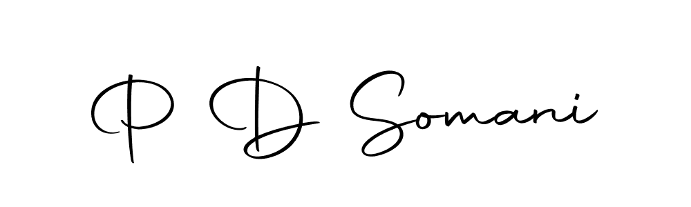 P D Somani stylish signature style. Best Handwritten Sign (Autography-DOLnW) for my name. Handwritten Signature Collection Ideas for my name P D Somani. P D Somani signature style 10 images and pictures png
