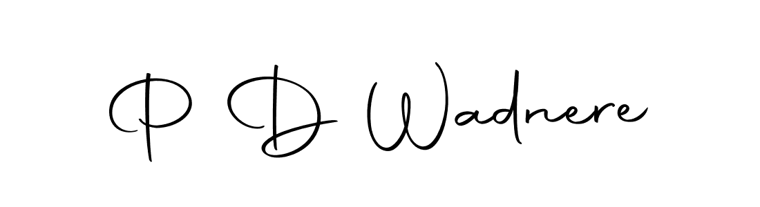 Also You can easily find your signature by using the search form. We will create P D Wadnere name handwritten signature images for you free of cost using Autography-DOLnW sign style. P D Wadnere signature style 10 images and pictures png