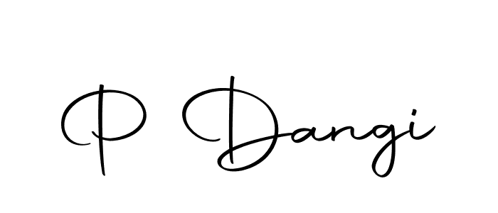 The best way (Autography-DOLnW) to make a short signature is to pick only two or three words in your name. The name P Dangi include a total of six letters. For converting this name. P Dangi signature style 10 images and pictures png