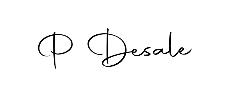 Use a signature maker to create a handwritten signature online. With this signature software, you can design (Autography-DOLnW) your own signature for name P Desale. P Desale signature style 10 images and pictures png