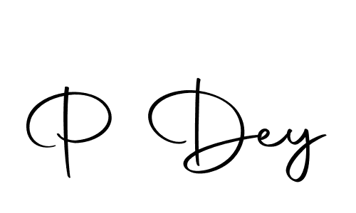 Design your own signature with our free online signature maker. With this signature software, you can create a handwritten (Autography-DOLnW) signature for name P Dey. P Dey signature style 10 images and pictures png