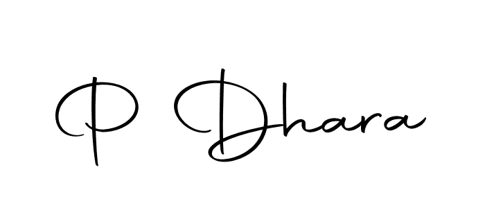 Make a beautiful signature design for name P Dhara. Use this online signature maker to create a handwritten signature for free. P Dhara signature style 10 images and pictures png