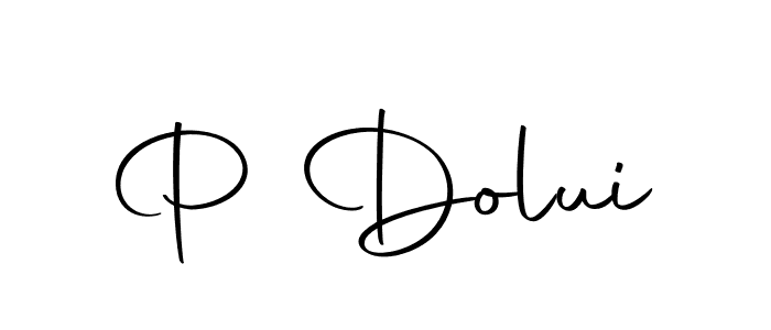 Also we have P Dolui name is the best signature style. Create professional handwritten signature collection using Autography-DOLnW autograph style. P Dolui signature style 10 images and pictures png