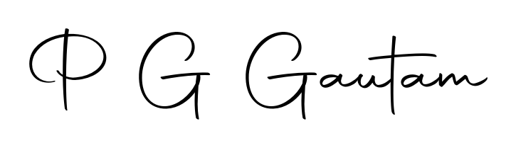 Make a beautiful signature design for name P G Gautam. With this signature (Autography-DOLnW) style, you can create a handwritten signature for free. P G Gautam signature style 10 images and pictures png