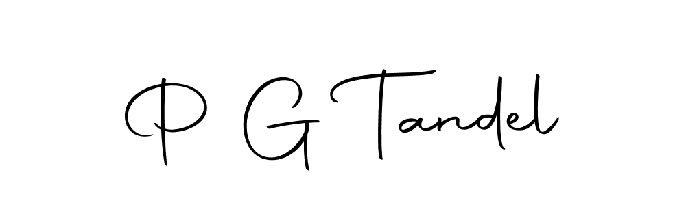 How to make P G Tandel name signature. Use Autography-DOLnW style for creating short signs online. This is the latest handwritten sign. P G Tandel signature style 10 images and pictures png