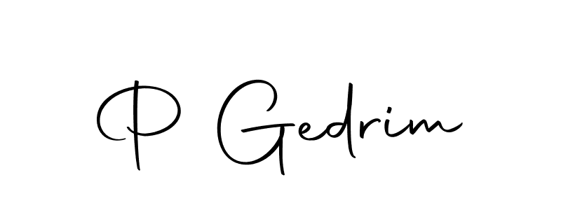 Here are the top 10 professional signature styles for the name P Gedrim. These are the best autograph styles you can use for your name. P Gedrim signature style 10 images and pictures png