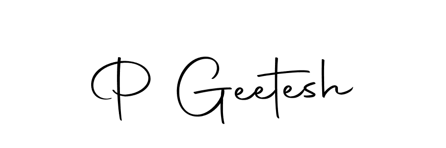 You can use this online signature creator to create a handwritten signature for the name P Geetesh. This is the best online autograph maker. P Geetesh signature style 10 images and pictures png