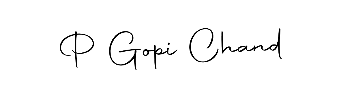 Design your own signature with our free online signature maker. With this signature software, you can create a handwritten (Autography-DOLnW) signature for name P Gopi Chand. P Gopi Chand signature style 10 images and pictures png