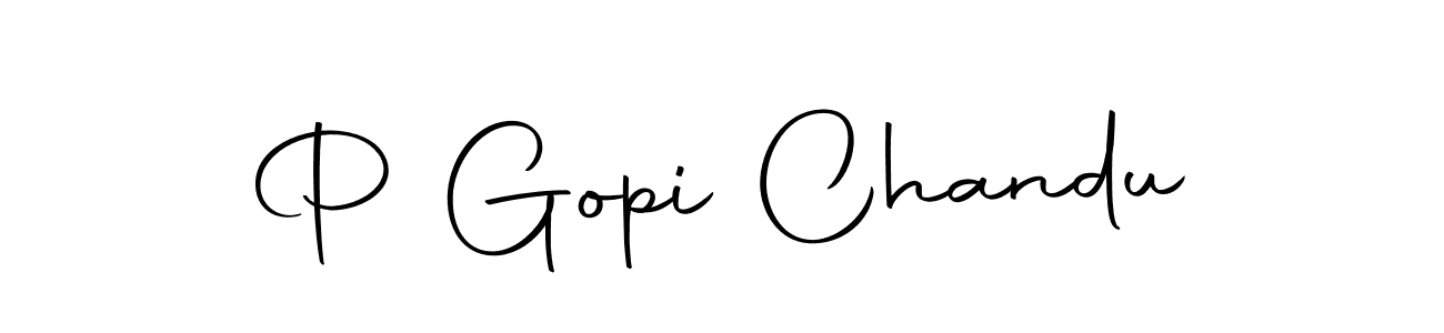 You can use this online signature creator to create a handwritten signature for the name P Gopi Chandu. This is the best online autograph maker. P Gopi Chandu signature style 10 images and pictures png