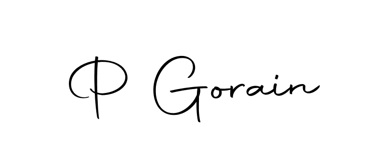 P Gorain stylish signature style. Best Handwritten Sign (Autography-DOLnW) for my name. Handwritten Signature Collection Ideas for my name P Gorain. P Gorain signature style 10 images and pictures png