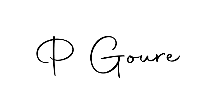 You should practise on your own different ways (Autography-DOLnW) to write your name (P Goure) in signature. don't let someone else do it for you. P Goure signature style 10 images and pictures png