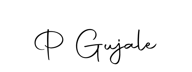 You should practise on your own different ways (Autography-DOLnW) to write your name (P Gujale) in signature. don't let someone else do it for you. P Gujale signature style 10 images and pictures png