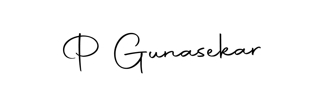 Use a signature maker to create a handwritten signature online. With this signature software, you can design (Autography-DOLnW) your own signature for name P Gunasekar. P Gunasekar signature style 10 images and pictures png