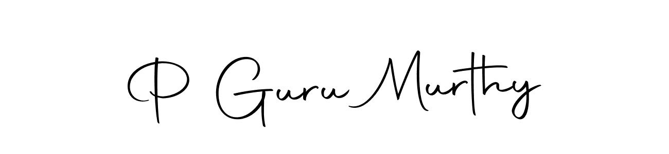 You should practise on your own different ways (Autography-DOLnW) to write your name (P Guru Murthy) in signature. don't let someone else do it for you. P Guru Murthy signature style 10 images and pictures png