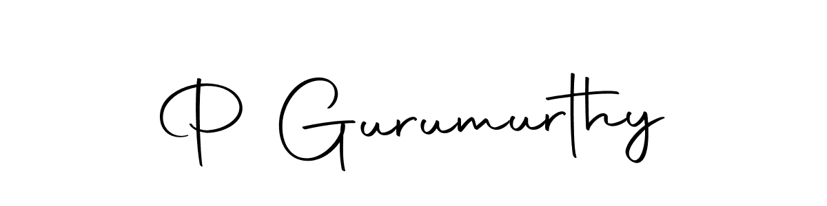 You can use this online signature creator to create a handwritten signature for the name P Gurumurthy. This is the best online autograph maker. P Gurumurthy signature style 10 images and pictures png