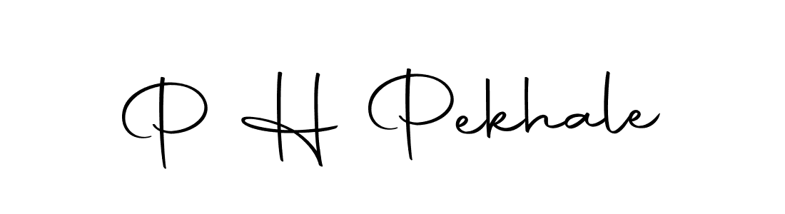 Create a beautiful signature design for name P H Pekhale. With this signature (Autography-DOLnW) fonts, you can make a handwritten signature for free. P H Pekhale signature style 10 images and pictures png