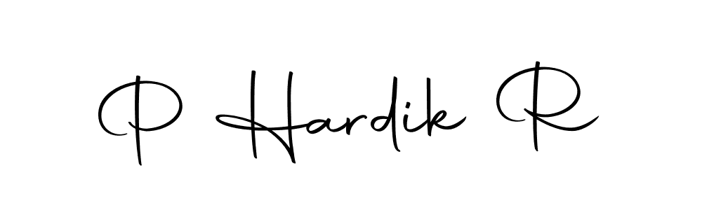 The best way (Autography-DOLnW) to make a short signature is to pick only two or three words in your name. The name P Hardik R include a total of six letters. For converting this name. P Hardik R signature style 10 images and pictures png