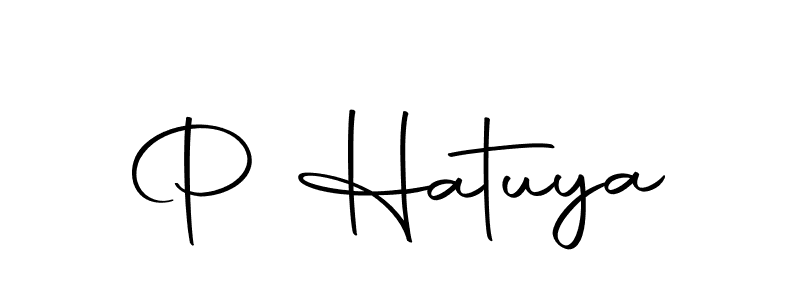 How to make P Hatuya signature? Autography-DOLnW is a professional autograph style. Create handwritten signature for P Hatuya name. P Hatuya signature style 10 images and pictures png