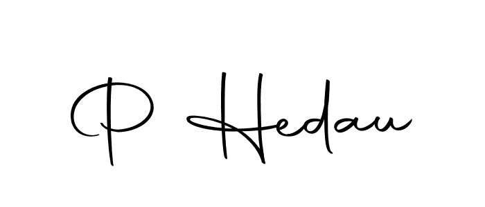 Design your own signature with our free online signature maker. With this signature software, you can create a handwritten (Autography-DOLnW) signature for name P Hedau. P Hedau signature style 10 images and pictures png