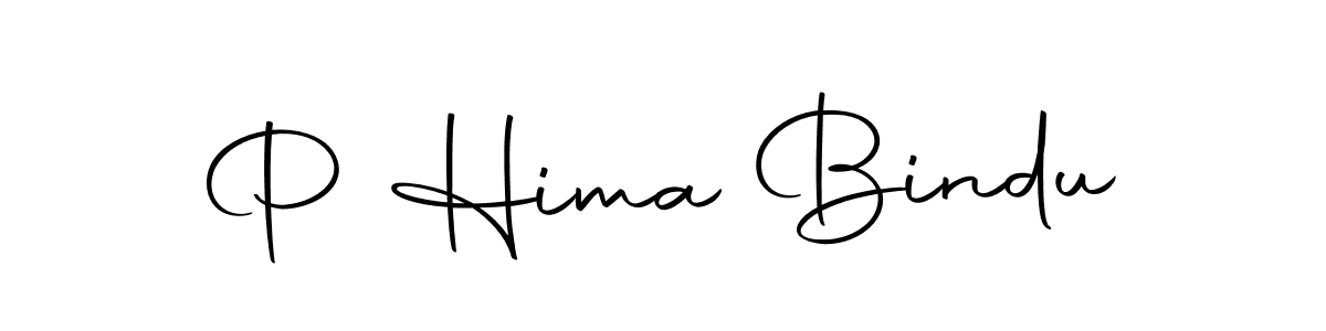 How to make P Hima Bindu name signature. Use Autography-DOLnW style for creating short signs online. This is the latest handwritten sign. P Hima Bindu signature style 10 images and pictures png