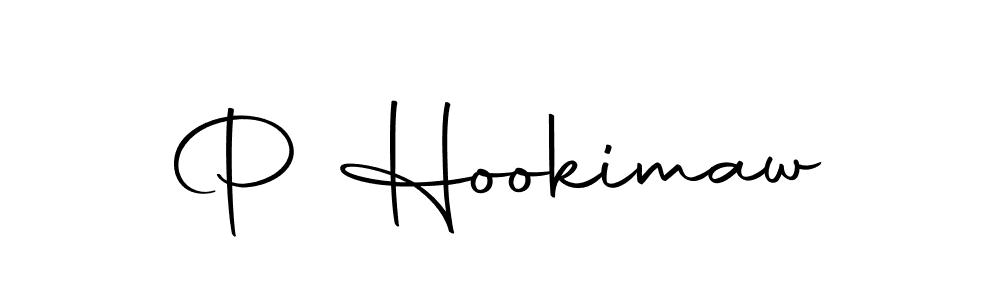 You should practise on your own different ways (Autography-DOLnW) to write your name (P Hookimaw) in signature. don't let someone else do it for you. P Hookimaw signature style 10 images and pictures png