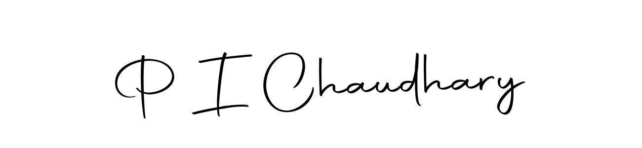 Make a beautiful signature design for name P I Chaudhary. Use this online signature maker to create a handwritten signature for free. P I Chaudhary signature style 10 images and pictures png