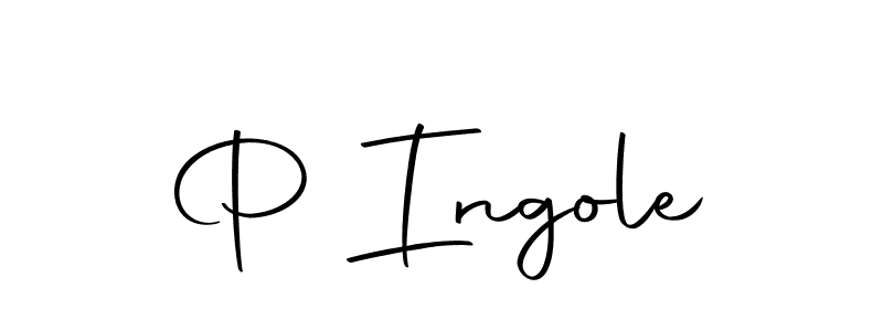 Make a beautiful signature design for name P Ingole. Use this online signature maker to create a handwritten signature for free. P Ingole signature style 10 images and pictures png