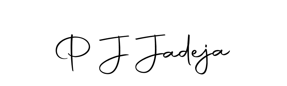 You should practise on your own different ways (Autography-DOLnW) to write your name (P J Jadeja) in signature. don't let someone else do it for you. P J Jadeja signature style 10 images and pictures png