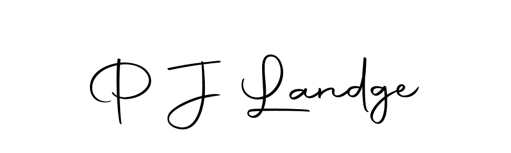 Here are the top 10 professional signature styles for the name P J Landge. These are the best autograph styles you can use for your name. P J Landge signature style 10 images and pictures png