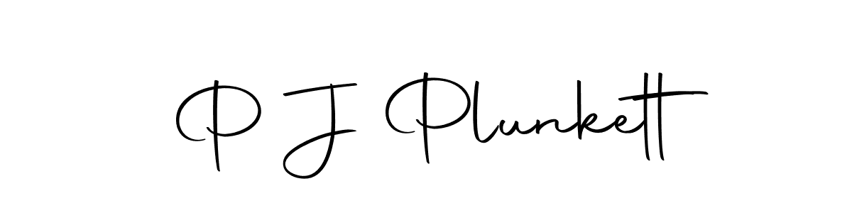 You should practise on your own different ways (Autography-DOLnW) to write your name (P J Plunkett) in signature. don't let someone else do it for you. P J Plunkett signature style 10 images and pictures png