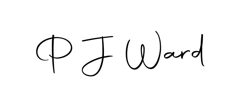 Create a beautiful signature design for name P J Ward. With this signature (Autography-DOLnW) fonts, you can make a handwritten signature for free. P J Ward signature style 10 images and pictures png