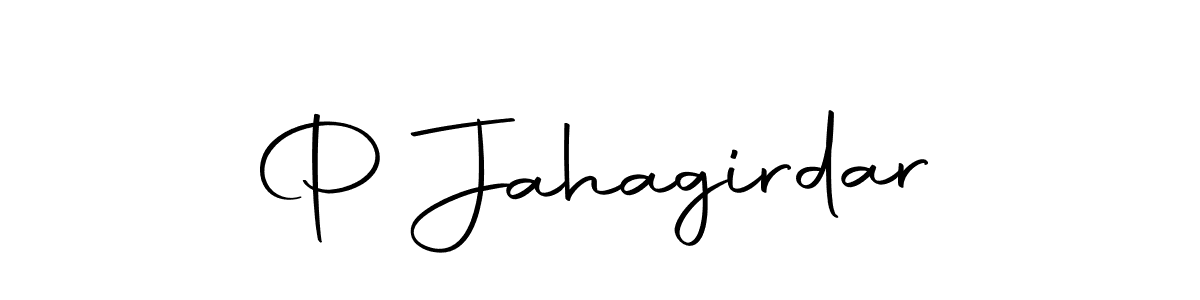 Create a beautiful signature design for name P Jahagirdar. With this signature (Autography-DOLnW) fonts, you can make a handwritten signature for free. P Jahagirdar signature style 10 images and pictures png