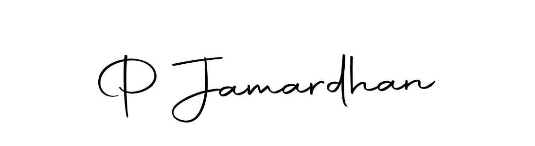 Also we have P Jamardhan name is the best signature style. Create professional handwritten signature collection using Autography-DOLnW autograph style. P Jamardhan signature style 10 images and pictures png