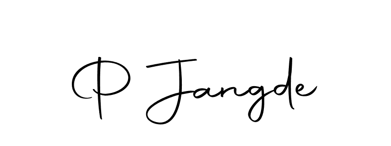 How to make P Jangde name signature. Use Autography-DOLnW style for creating short signs online. This is the latest handwritten sign. P Jangde signature style 10 images and pictures png