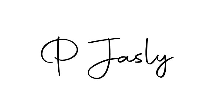 Make a beautiful signature design for name P Jasly. With this signature (Autography-DOLnW) style, you can create a handwritten signature for free. P Jasly signature style 10 images and pictures png