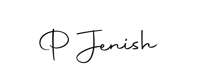 Also we have P Jenish name is the best signature style. Create professional handwritten signature collection using Autography-DOLnW autograph style. P Jenish signature style 10 images and pictures png