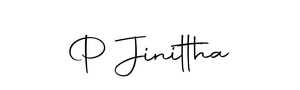 if you are searching for the best signature style for your name P Jinittha. so please give up your signature search. here we have designed multiple signature styles  using Autography-DOLnW. P Jinittha signature style 10 images and pictures png