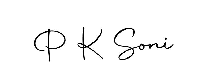 Design your own signature with our free online signature maker. With this signature software, you can create a handwritten (Autography-DOLnW) signature for name P K Soni. P K Soni signature style 10 images and pictures png