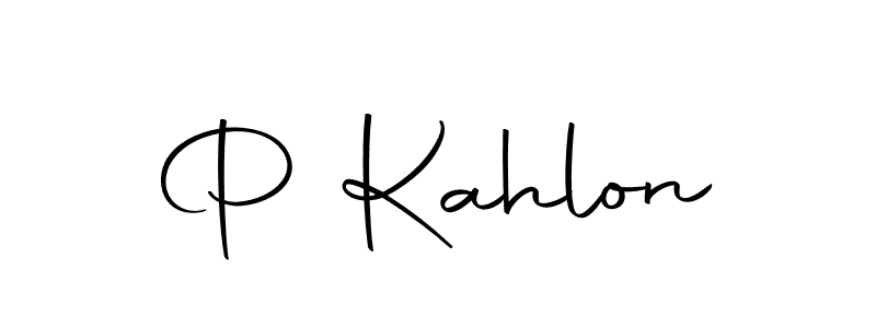 The best way (Autography-DOLnW) to make a short signature is to pick only two or three words in your name. The name P Kahlon include a total of six letters. For converting this name. P Kahlon signature style 10 images and pictures png