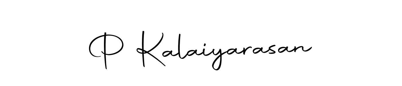 How to make P Kalaiyarasan name signature. Use Autography-DOLnW style for creating short signs online. This is the latest handwritten sign. P Kalaiyarasan signature style 10 images and pictures png