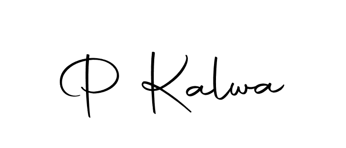 How to make P Kalwa name signature. Use Autography-DOLnW style for creating short signs online. This is the latest handwritten sign. P Kalwa signature style 10 images and pictures png