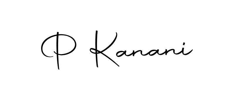 The best way (Autography-DOLnW) to make a short signature is to pick only two or three words in your name. The name P Kanani include a total of six letters. For converting this name. P Kanani signature style 10 images and pictures png