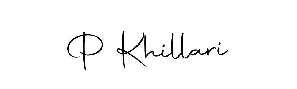 How to make P Khillari name signature. Use Autography-DOLnW style for creating short signs online. This is the latest handwritten sign. P Khillari signature style 10 images and pictures png