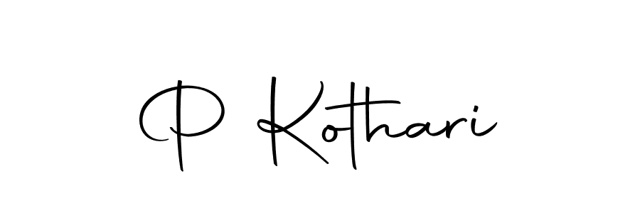 P Kothari stylish signature style. Best Handwritten Sign (Autography-DOLnW) for my name. Handwritten Signature Collection Ideas for my name P Kothari. P Kothari signature style 10 images and pictures png