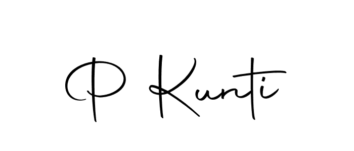 How to make P Kunti signature? Autography-DOLnW is a professional autograph style. Create handwritten signature for P Kunti name. P Kunti signature style 10 images and pictures png