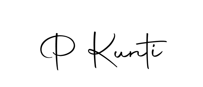 How to make P Kunti signature? Autography-DOLnW is a professional autograph style. Create handwritten signature for P Kunti name. P Kunti signature style 10 images and pictures png