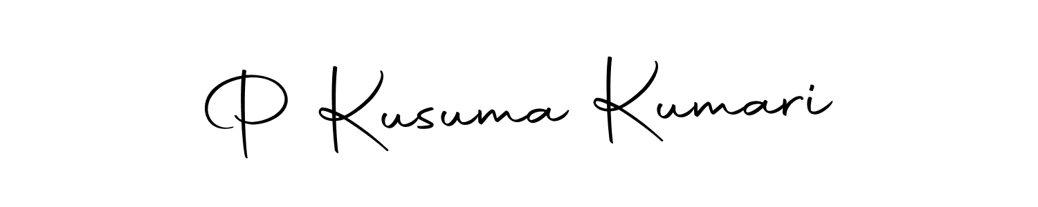 Use a signature maker to create a handwritten signature online. With this signature software, you can design (Autography-DOLnW) your own signature for name P Kusuma Kumari. P Kusuma Kumari signature style 10 images and pictures png