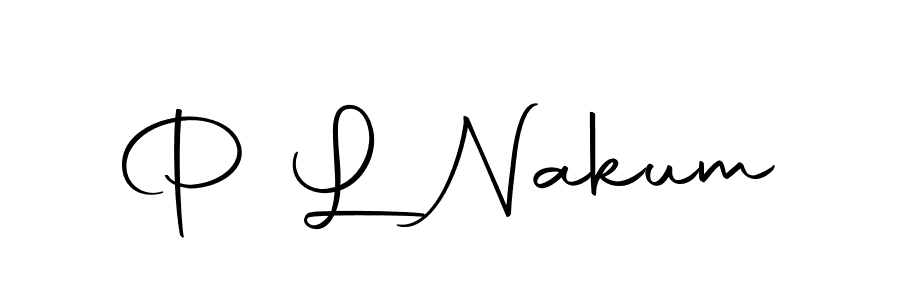 How to make P L Nakum name signature. Use Autography-DOLnW style for creating short signs online. This is the latest handwritten sign. P L Nakum signature style 10 images and pictures png