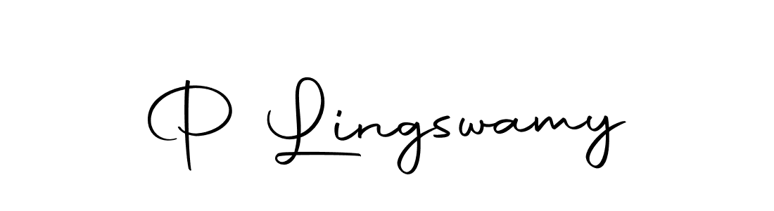 Create a beautiful signature design for name P Lingswamy. With this signature (Autography-DOLnW) fonts, you can make a handwritten signature for free. P Lingswamy signature style 10 images and pictures png
