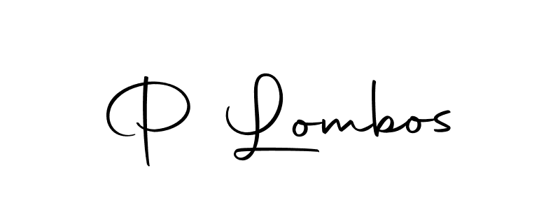 How to make P Lombos signature? Autography-DOLnW is a professional autograph style. Create handwritten signature for P Lombos name. P Lombos signature style 10 images and pictures png